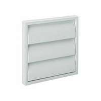 White Square Air Vent Duct Grille - Extractor Fan Wall Outlet Gravity Flap_base