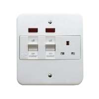 MK Electric Cooker Control Unit White Double Pole 45 Amperes with Neon K5011WHI_base