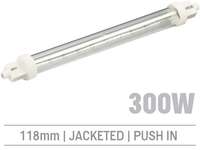 INFRARED CATERING LAMP 300w 240v 118mm 64243011, Jacketed Clear Lamp_base