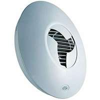 Airflow ICON15 iCON 15 4"/100mm Extractor Fan For Stylish Toilet & Bathroom Ventilation, White_base