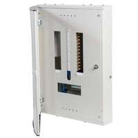 Hager JK108BG High-Quality 3 Phase Distribution Board With Glazed Door 8 Way_base