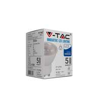 V-TAC VT897 5W GU10 LED Spotlight Samsung Chip 380lm Dimmable 6400K Clear Lens_base