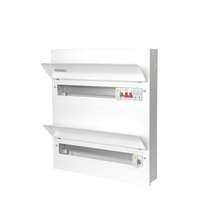 Danson Double Stacked Metal Consumer Unit 36 Ways (16+20) With 100a Main Switch & T2 SPD & 2 x 80A