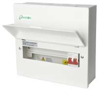 Danson E-MM064 Metal Consumer Unit Supplied With 100A Main Switch 4 Ways
