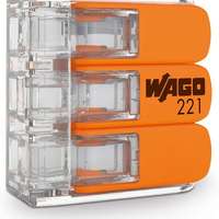 Wago 221-613 Compact 3 Lever Connector Terminal Block 6mm (Box of 30)_base