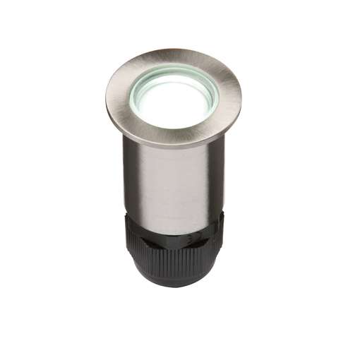 IP67 Small Stainless Steel Ground Fitting 4 x White LED_base