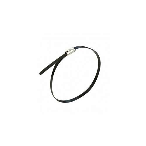 TERMINATION TECHNOLOGY CT30046SSB Stainless Steel Black Coated Cable Tie 4.6X 300 (Pack of 100PC)_base