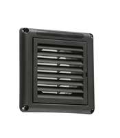 100MM/4" Extractor Fan Grille with Fly Screen - Black_base