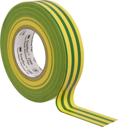 Partex INSTG/Y20 Electrical PVC Self Adhesive Insulating Tape 20M Green/Yellow_base