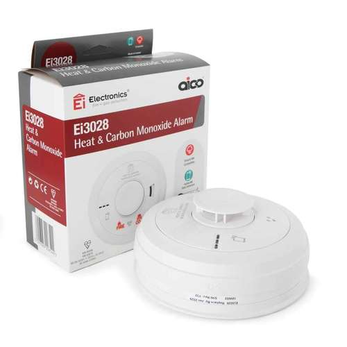 Aico EI3028 Multi Sensor Combined Heat & Carbon Monoxide (CO) Alarm 3000 Series with Rechargeable Battery_base