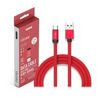 V-TAC VT8631 1M Type-C Ruby Series Usb Braided Cable With Cotton Fabric Red_base