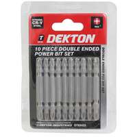 Dekton DT65425 10 Piece 65mm Pozi PZ2 Double Ended Power Bit Set_base