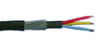 6943X 4.0mm² Black 3 Core SWA Armoured Cable, 49 Amps, 1m_base
