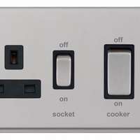Selectric 45A Cooker Unit with 13A Switched Socket, 7MPRO_base