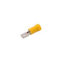 RONBAR MPTY6.3 High-Quality 6.3mm Insulated Male Push On Terminals Copper Yellow_base