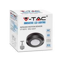 V-TAC VT6607 PIR Infrared Motion Sensor Ceiling Mounted Black Body MAX:200W LED_base