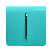 Trendi Switch ART-SSR1BT 1 Gang Retractive Home Automation Switch, Bright Teal