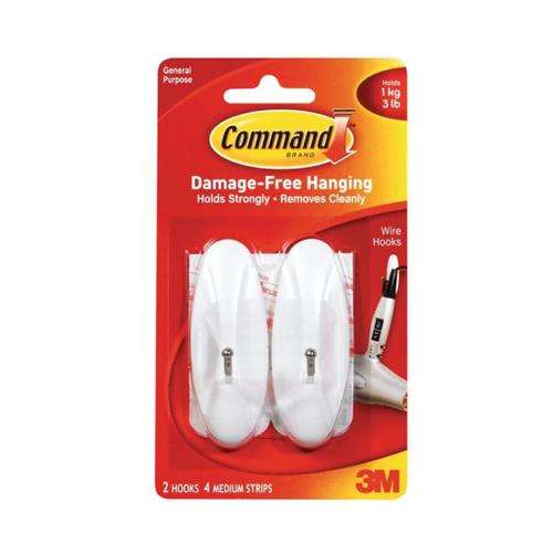 Command 17068 3M Medium Wire Hooks With Command Strips_base