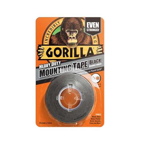 GORILLA GMOUNTBK Tape 1.5M Mounting Tape Black_base