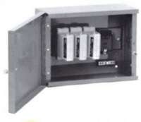 RYEFIELD CO100TPN Three phase sealable one way cut out box with 100A "Series 7" fuses_base