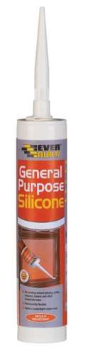 Everbuild General Purpose Silicone Sealant - Grey, GPSGY_base