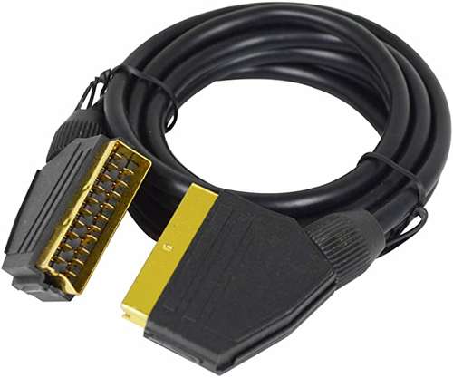 Status SCART2 2m 21 Pin SCART Lead Cable - Fully Wired Cable Connector For Video DVD TV STB VCR SKY_base