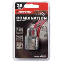 Dekton DT70172 3 Digit Resettable Zinc Combination Lock_base
