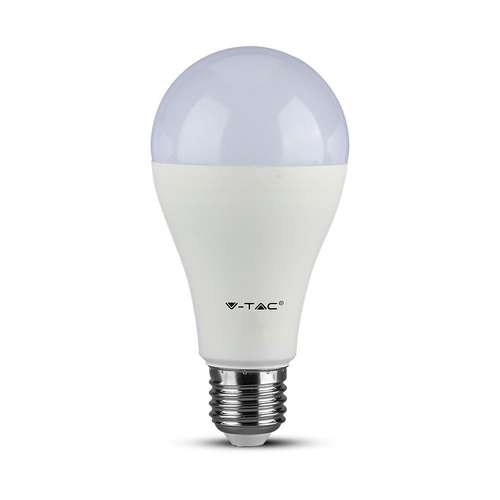 V-TAC GLS LED Plastic Light Bulb Samsung Chip Cool White A65 E27 15W_base