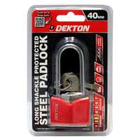 Dekton DT70228 Long Shackle Covered Steel Padlock 40mm_base