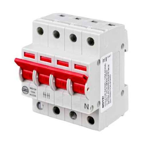 Wylex WS104 4 Module Four Pole Isolator Switch - 100A Incoming Main Switch Disconnector_base