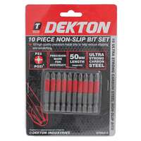 Dekton DT65412 10 Piece 50mm Non-Slip Pozi* PZ2 Power Drill Screwdriver Bit Set_base