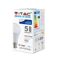 V-TAC VT851 9W Frosted GLS A58 Plastic Bulb With Samsung Chip Daylight White 6400K B22 (VT-229)_base