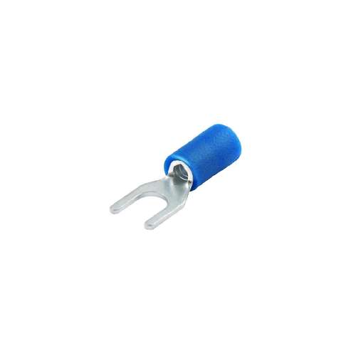 RONBAR FTB4.3 High-Quality 4.3mm Insulated Crimp Copper Fork Terminal Blue_base