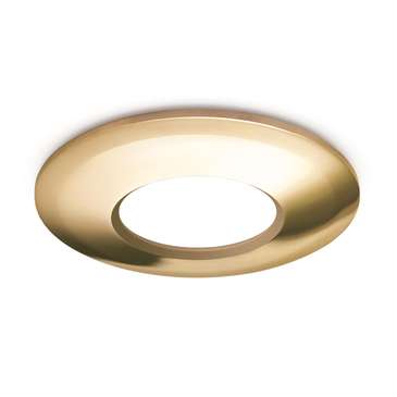 Megalux 401FSTB Standard Bezel Spotlight Hole Converter Steel Satin Brass_base