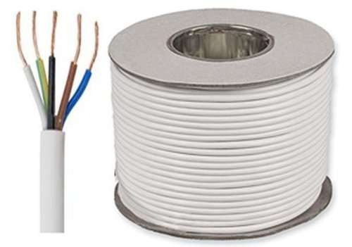 3185Y 0.75mm² 5 Core Round Flexible PVC Cable, 6 Amps_base
