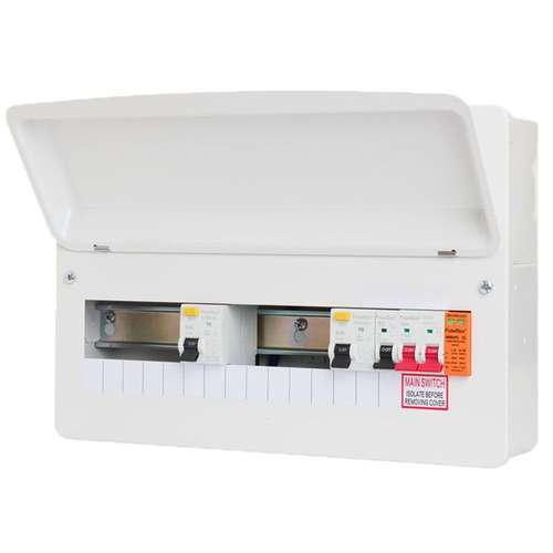 FuseBox F2016DX100 16 Way Dual RCD Type A 100A Consumer Unit & Surge Protection Device_base