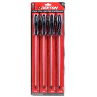 Dekton DT65213 4PC Long Bar 4 x 250mm Torx Screwdriver Set with Magnetic tip_base