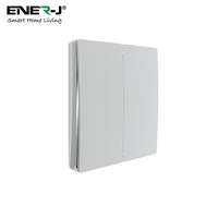 ENER-J WS1051S Wireless Kinetic Switch ECO RANGE Silver Body 2 Gang_base