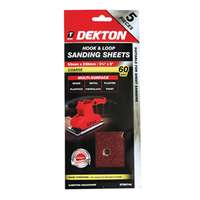 DEKTON DT80744 Hook And Loop Sanding Sheets 93mmx 5pc_base