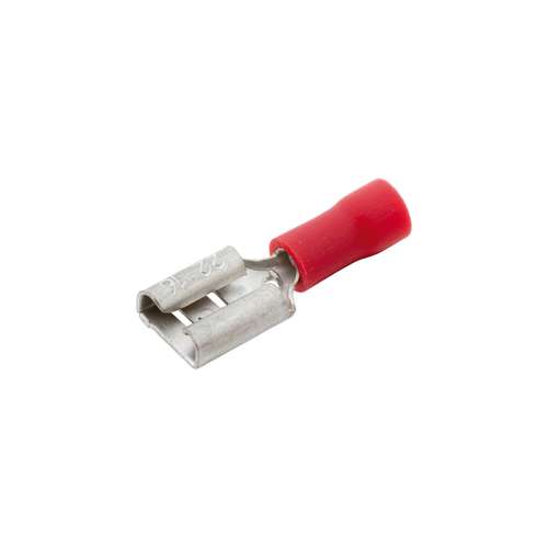 RONBAR FPTR6.3 High-Quality 6.3mm Insulated Female Push On Terminal Copper Red_base
