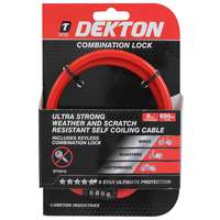 Dekton DT70310 8mm X 650mm 4 Digit Resettable Combination Bike Lock_base
