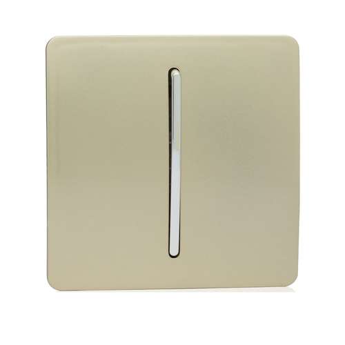 Trendi Switch ART-DBGO 1 Gang Retractive Doorbell Switch, Champagne Gold