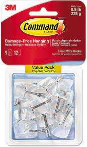 Clips, Hooks & Adhesive Strips