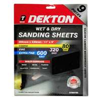 DEKTON DT80786 Wet And Dry Mixed Sanding Sheets 2 9pc_base