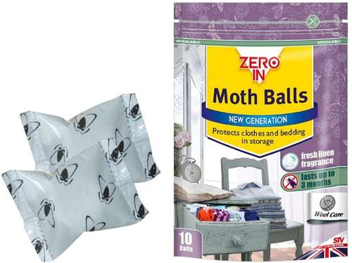 Zero In ZER436 Moth Balls Pack Of 10 Balls_base