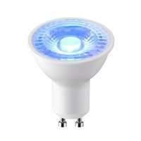 GU10 LED BLUE 5 WATTS LAMP Non Dimmable (white body. blue lens)