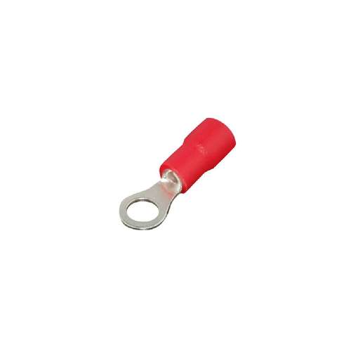 RONBAR RTR3.7 High-Quality 3.7mm Insulated Ring Terminal Tin plated Copper Red_base
