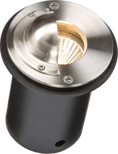 IP65 230V Round Stainless Steel Walkover Ground Light with Half-Lip Cover_base
