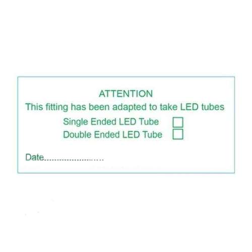 HISPEC LS803555 High Quality LED Tube Conversion Safety Labels_base