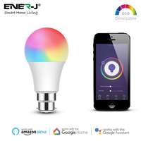 ENER-J SHA5262 Smart Wi-Fi Gls Rgb+W+WW 9W LED Bulb B22 Base Compatible With Alexa And Google Home_base